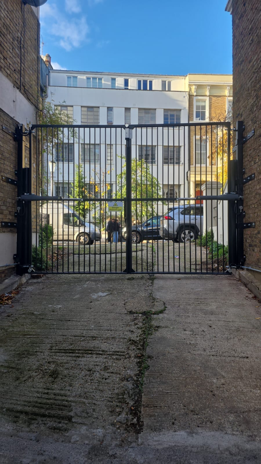 Custom-installed automated security gate